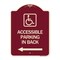 Signmission Accessible Parking on Left Arrow W/ Graphic Heavy-Gauge Aluminum Sign, 24" x 18", BU-1824-24356 A-DES-BU-1824-24356 - alternate 1